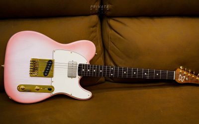 Gray guitars admiral powder pink burst